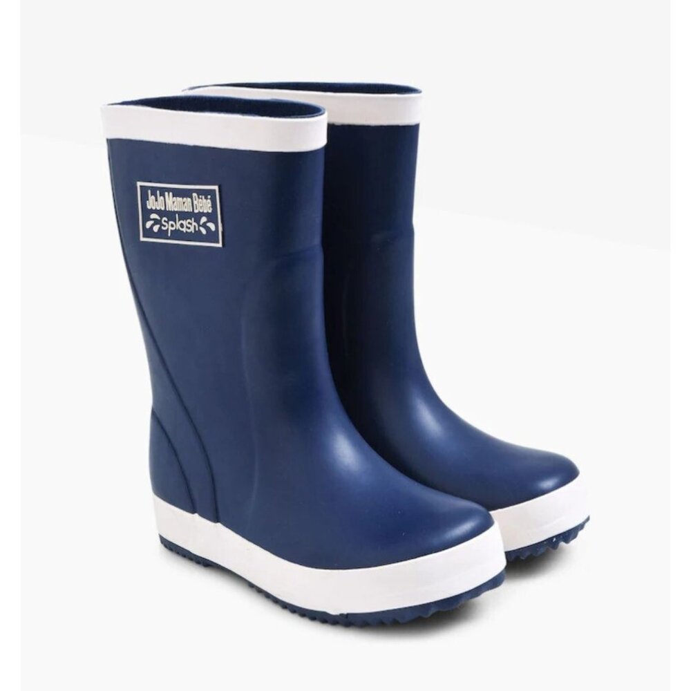 Jojo Maman Bebe Navy Blue Rain Boots - Size US Boys 7